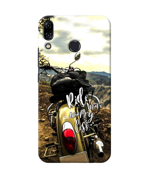 Ride More Worry Less Asus Zenfone 5z Back Cover