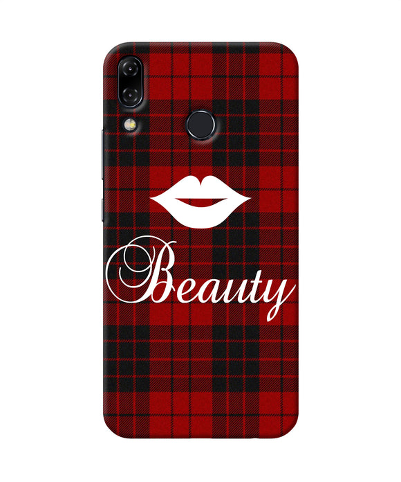 Beauty Red Square Asus Zenfone 5z Back Cover