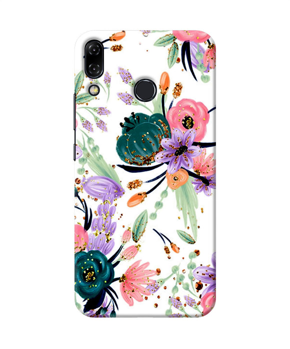 Abstract Flowers Print Asus Zenfone 5z Back Cover