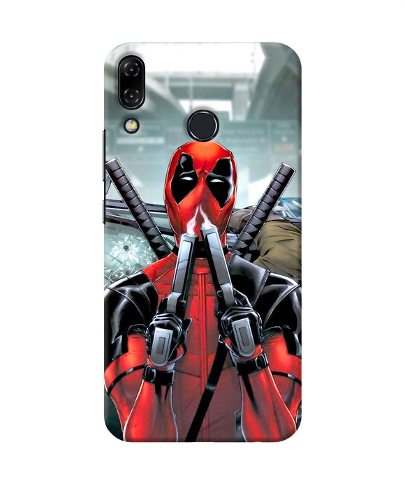 Deadpool With Gun Asus Zenfone 5z Back Cover