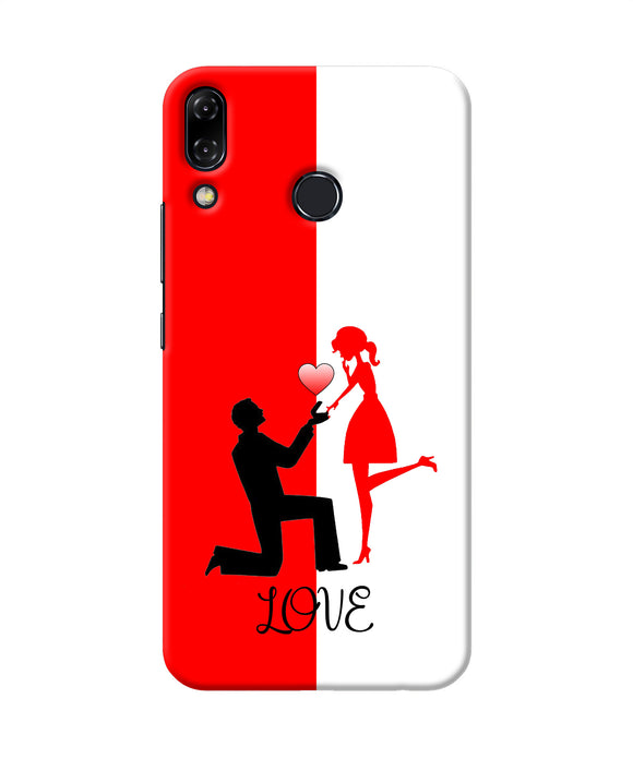 Love Propose Red And White Asus Zenfone 5z Back Cover