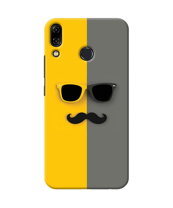 Mustache Glass Asus Zenfone 5z Back Cover