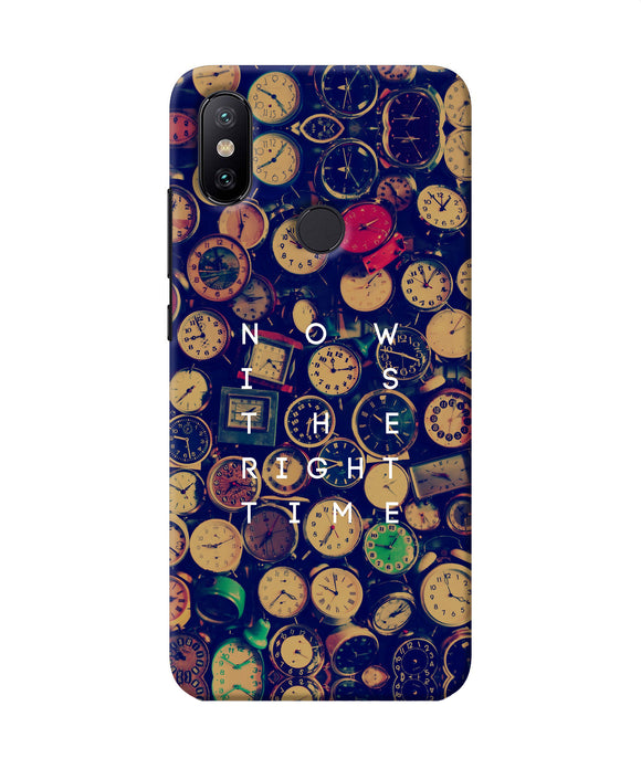 Now Is The Right Time Quote Mi A2 Back Cover