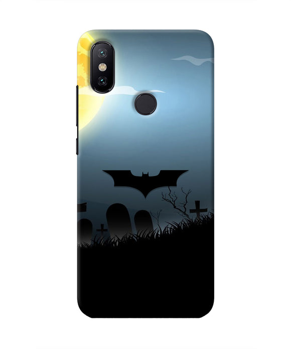 Batman Scary cemetry Mi A2 Real 4D Back Cover