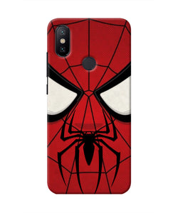 Spiderman Face Mi A2 Real 4D Back Cover