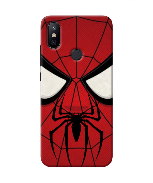 Spiderman Face Mi A2 Real 4D Back Cover