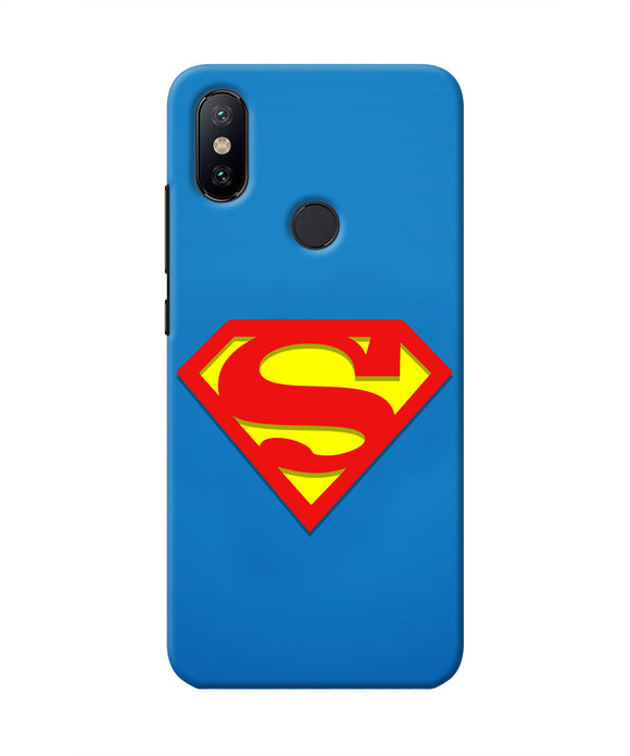 Superman Blue Mi A2 Real 4D Back Cover