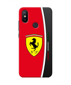 Ferrari Abstract Maroon Mi A2 Real 4D Back Cover