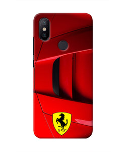 Ferrari Car Mi A2 Real 4D Back Cover