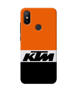 KTM Colorblock Mi A2 Real 4D Back Cover