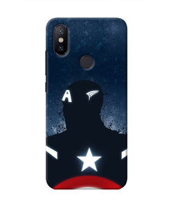 Captain america Shield Mi A2 Real 4D Back Cover