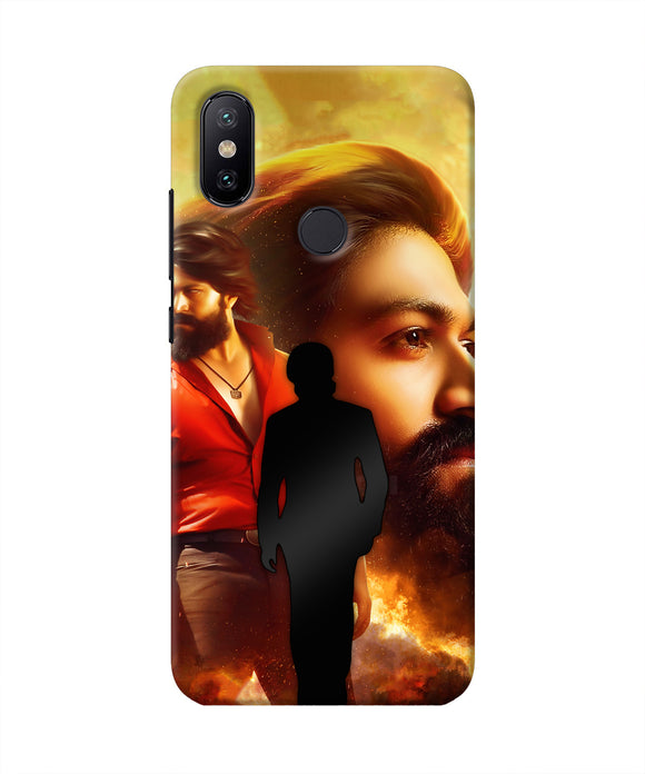 Rocky Bhai Walk Mi A2 Real 4D Back Cover