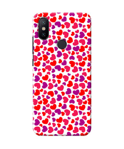 Heart Print Mi A2 Back Cover