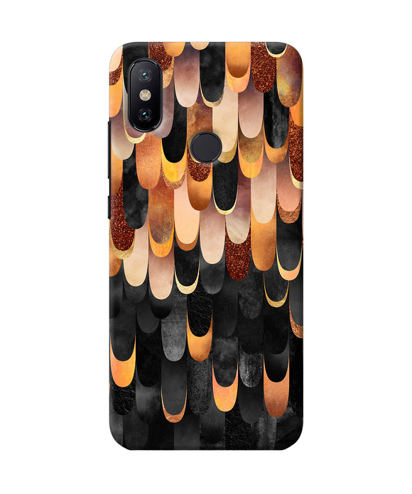 Abstract Wooden Rug Mi A2 Back Cover