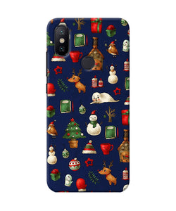 Canvas Christmas Print Mi A2 Back Cover