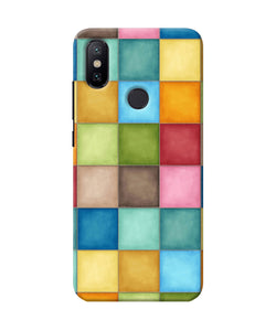 Abstract Colorful Squares Mi A2 Back Cover