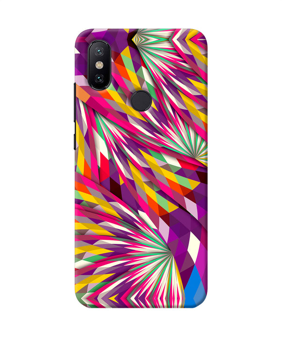 Abstract Colorful Print Mi A2 Back Cover