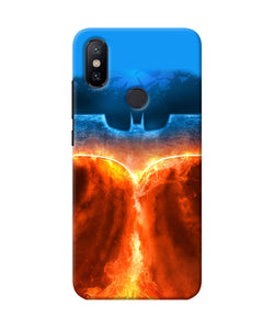 Burning Batman Logo Mi A2 Back Cover