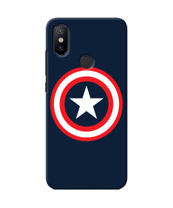 Captain America Logo Mi A2 Back Cover