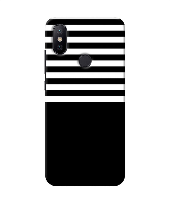 Black And White Print Mi A2 Back Cover