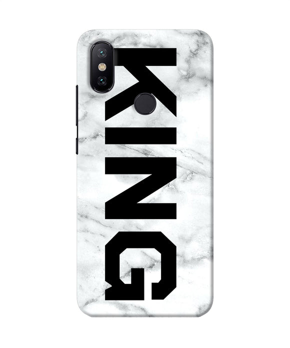 King Marble Text Mi A2 Back Cover