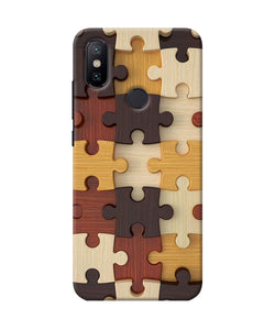 Wooden Puzzle Mi A2 Back Cover