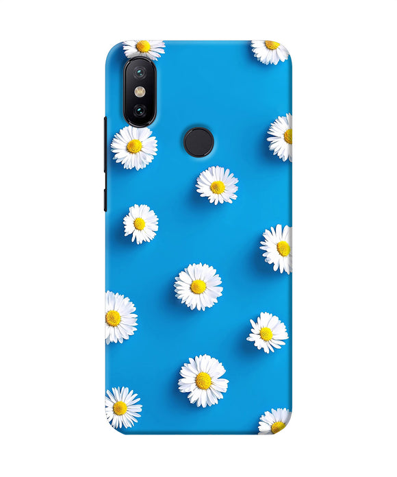 White Flowers Mi A2 Back Cover