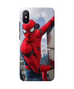 Spiderman On The Wall Mi A2 Back Cover