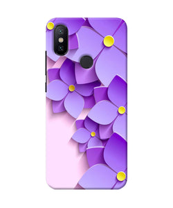 Violet Flower Craft Mi A2 Back Cover