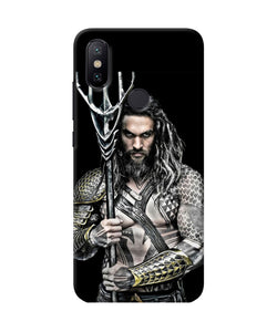 Aquaman Trident Black Mi A2 Back Cover