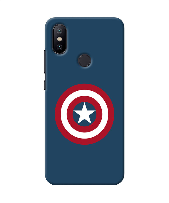 Captain America Logo Mi A2 Back Cover