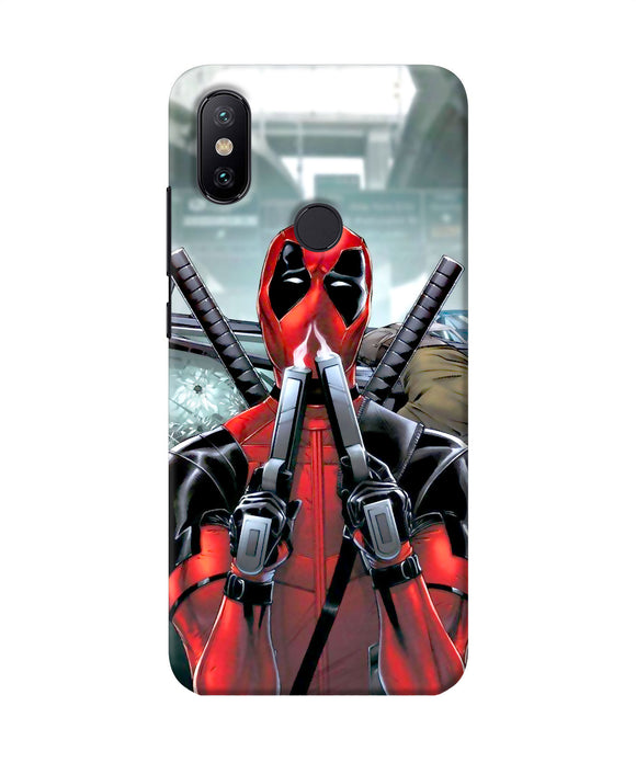 Deadpool With Gun Mi A2 Back Cover