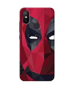 Abstract Deadpool Half Mask Mi A2 Back Cover