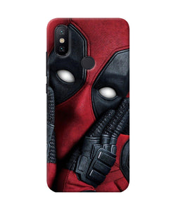 Thinking Deadpool Mi A2 Back Cover