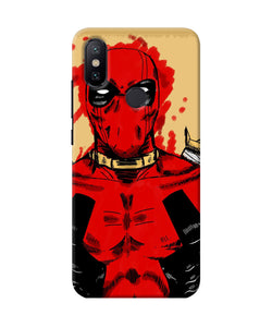 Blooded Deadpool Mi A2 Back Cover