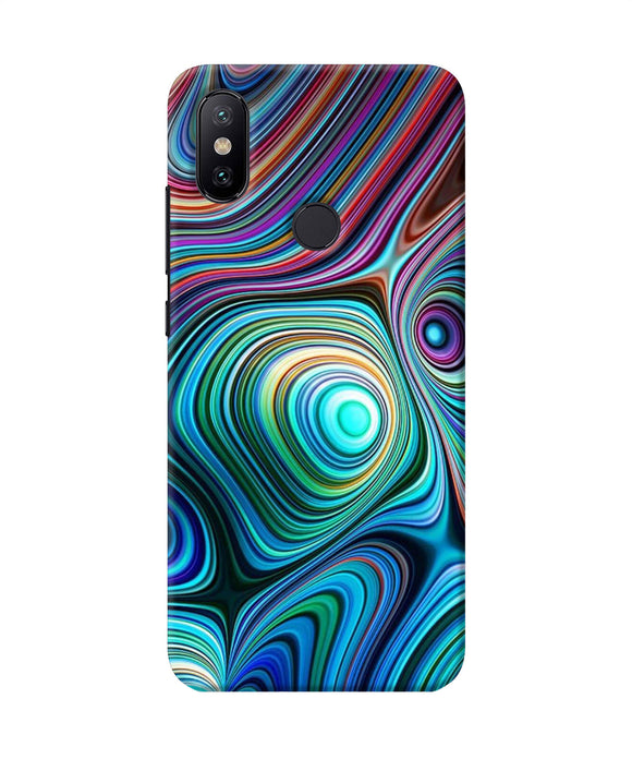 Abstract Coloful Waves Mi A2 Back Cover