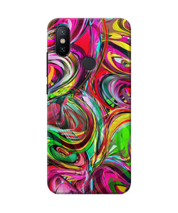 Abstract Colorful Ink Mi A2 Back Cover