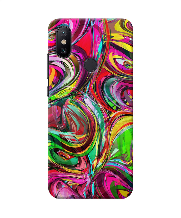 Abstract Colorful Ink Mi A2 Back Cover