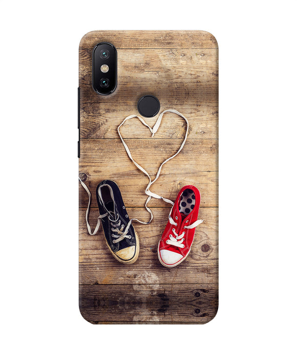 Shoelace Heart Mi A2 Back Cover
