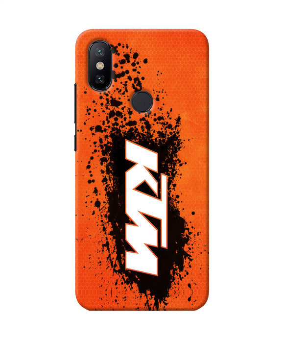 Ktm Black Spray Mi A2 Back Cover