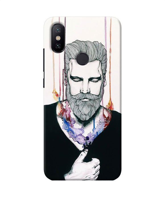 Beard Man Character Mi A2 Back Cover