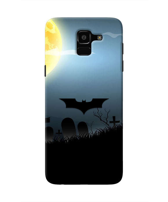 Batman Scary cemetry Samsung J6 Real 4D Back Cover