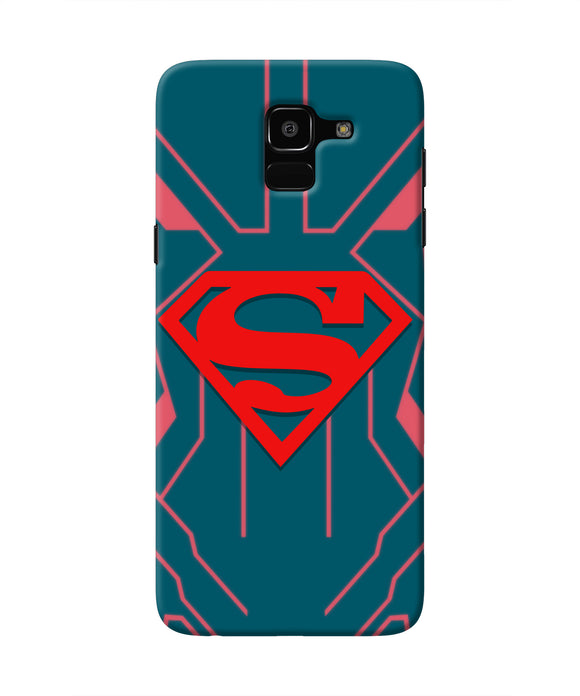 Superman Techno Samsung J6 Real 4D Back Cover