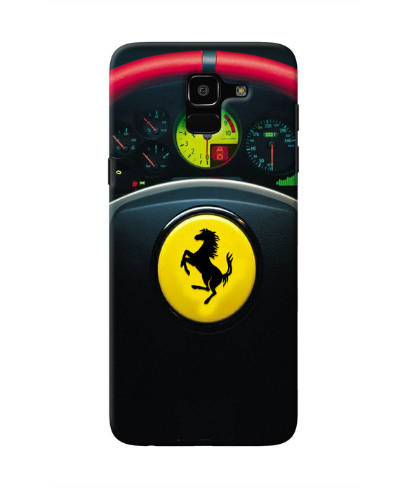 Ferrari Steeriing Wheel Samsung J6 Real 4D Back Cover