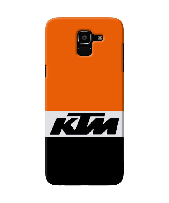 KTM Colorblock Samsung J6 Real 4D Back Cover