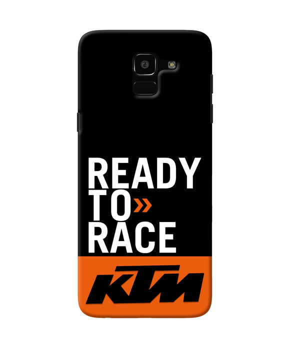 KTM Ready To Race Samsung J6 Real 4D Back Cover