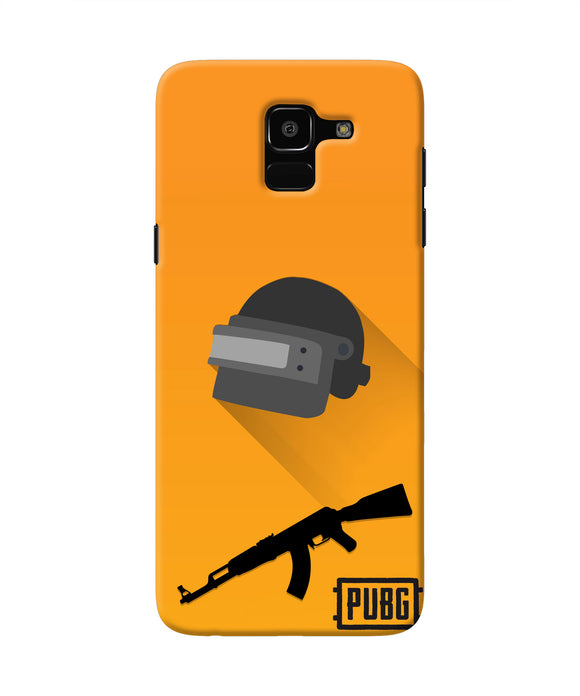 PUBG Helmet and Gun Samsung J6 Real 4D Back Cover