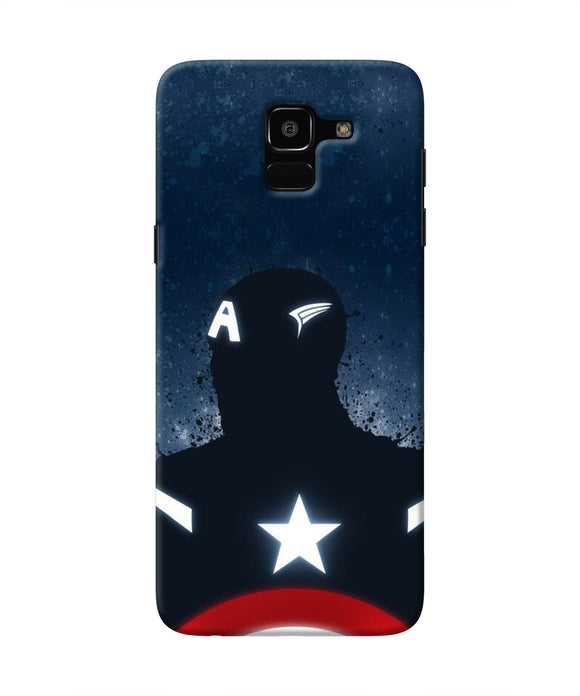 Captain america Shield Samsung J6 Real 4D Back Cover