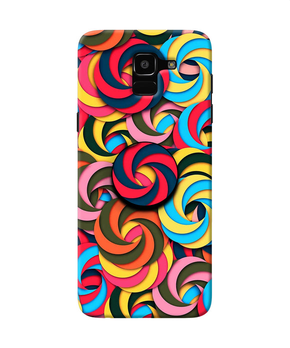 Spiral Pattern Samsung J6 Pop Case