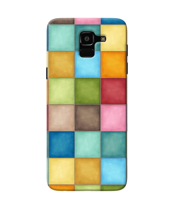 Abstract Colorful Squares Samsung J6 Back Cover